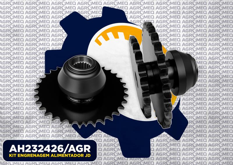 KIT ENGRENAGEM ALIMENTADOR JD AH232426/AGR