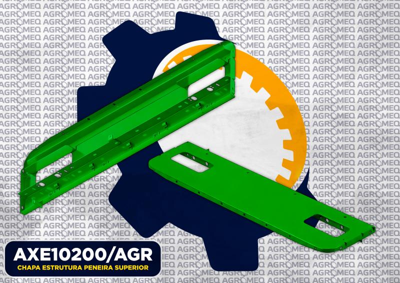 CONJUNTO DA CHAPA DA ESTRUTURA DA PENEIRA SUPERIOR AXE10200/AGR