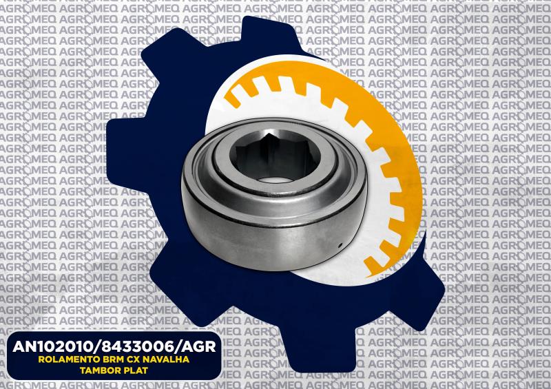 ROLAMENTO BRM CX NAVALHA/TAMBOR PLAT AN102010/8433006/AGR