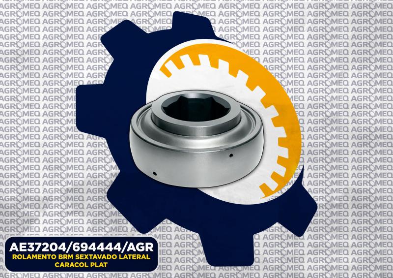 ROLAMENTO BRM SEXTAVADO LATERAL CARACOL PLAT AE37204/694444/AGR