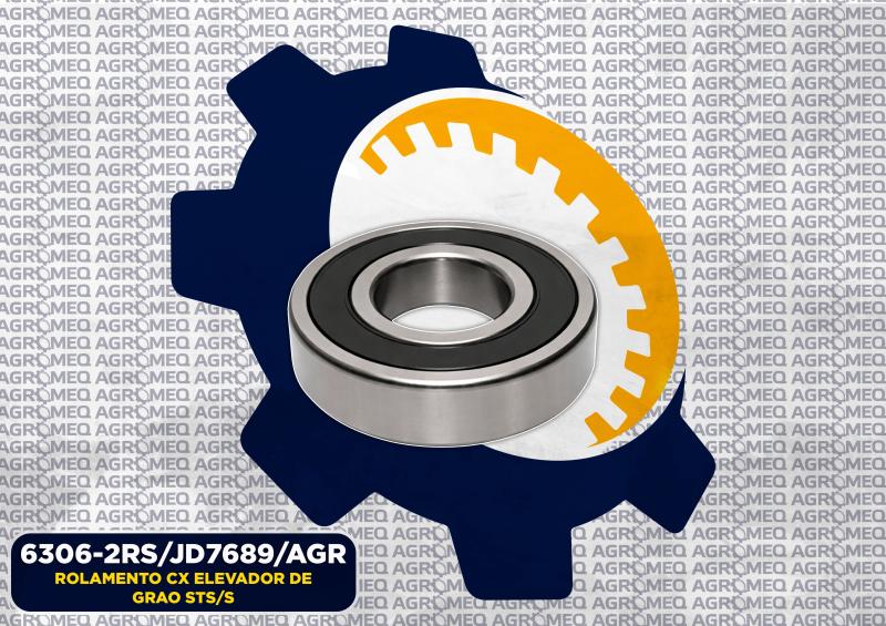 ROLAMENTO CX ELEVADOR DE GRAO STS/S 6306-2RS/JD7689/AGR