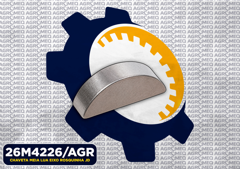 CHAVETA MEIA LUA EIXO ROSQUINHA JD 26M4226/AGR