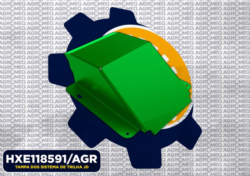 TAMPA DOS SISTEMA DE TRILHA JD HXE118591/AGR