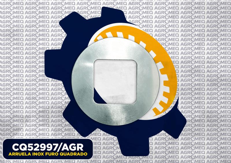 ARRUELA INOX FURO QUADRADO CQ52997/AGR