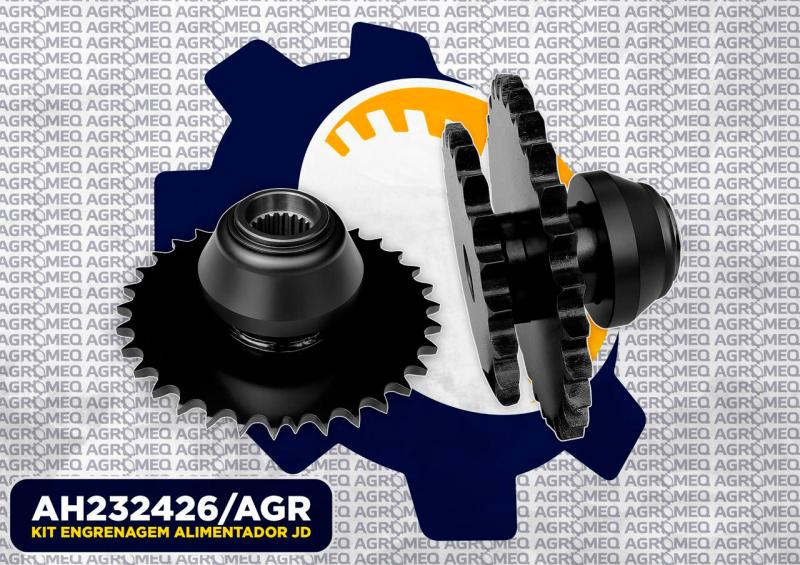 KIT ENGRENAGEM ALIMENTADOR JD AH232426/AGR