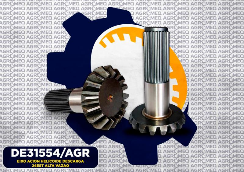 EIXO ACION HELICOIDE DESCARGA 24EST ALTA VAZAO DE31554 CE18776/AGR